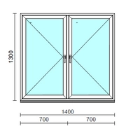 TO Ny-Ny ablak.  140x130 cm (Rendelhető méretek: szélesség 135-144 cm, magasság 125-134 cm.)  New Balance 85 profilból