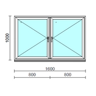 TO Ny-Ny ablak.  160x100 cm (Rendelhető méretek: szélesség 155-164 cm, magasság 95-104 cm.)  New Balance 85 profilból