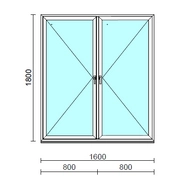 TO Ny-Ny ablak.  160x180 cm (Rendelhető méretek: szélesség 155-164 cm, magasság 175-184 cm.)  New Balance 85 profilból