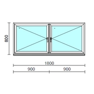TO Ny-Ny ablak.  180x 80 cm (Rendelhető méretek: szélesség 175-180 cm, magasság 80-84 cm.)  New Balance 85 profilból