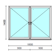 TO Ny-Ny ablak.  180x140 cm (Rendelhető méretek: szélesség 175-180 cm, magasság 135-144 cm.)  New Balance 85 profilból