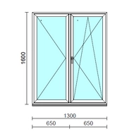 VSZ Ny-Bny ablak.  130x160 cm (Rendelhető méretek: szélesség 125-134 cm, magasság 155-164 cm.)  New Balance 85 profilból