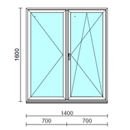 VSZ Ny-Bny ablak.  140x160 cm (Rendelhető méretek: szélesség 135-144 cm, magasság 155-164 cm.) Deluxe A85 profilból