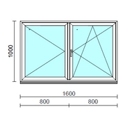 VSZ Ny-Bny ablak.  160x100 cm (Rendelhető méretek: szélesség 155-164 cm, magasság 95-104 cm.)  New Balance 85 profilból