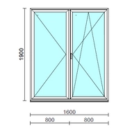 VSZ Ny-Bny ablak.  160x190 cm (Rendelhető méretek: szélesség 155-164 cm, magasság 185-190 cm.)  New Balance 85 profilból