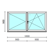 VSZ Ny-Bny ablak.  180x 90 cm (Rendelhető méretek: szélesség 175-180 cm, magasság 90-94 cm.)  New Balance 85 profilból