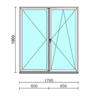 VSZ Ny-Bny ablak.  180x190 cm (Rendelhető méretek: szélesség 175-180 cm, magasság 185-190 cm.)  New Balance 85 profilból