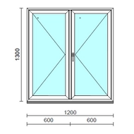 VSZ Ny-Ny ablak.  120x130 cm (Rendelhető méretek: szélesség 120-124 cm, magasság 125-134 cm.)  New Balance 85 profilból
