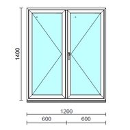 VSZ Ny-Ny ablak.  120x140 cm (Rendelhető méretek: szélesség 120-124 cm, magasság 135-144 cm.)  New Balance 85 profilból