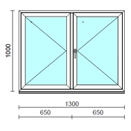 VSZ Ny-Ny ablak.  130x100 cm (Rendelhető méretek: szélesség 125-134 cm, magasság 95-104 cm.)  New Balance 85 profilból
