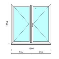 VSZ Ny-Ny ablak.  130x130 cm (Rendelhető méretek: szélesség 125-134 cm, magasság 125-134 cm.)  New Balance 85 profilból