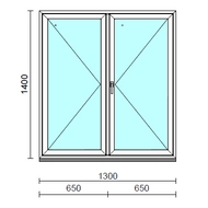 VSZ Ny-Ny ablak.  130x140 cm (Rendelhető méretek: szélesség 125-134 cm, magasság 135-144 cm.)  New Balance 85 profilból