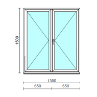 VSZ Ny-Ny ablak.  130x150 cm (Rendelhető méretek: szélesség 125-134 cm, magasság 145-154 cm.)  New Balance 85 profilból