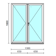 VSZ Ny-Ny ablak.  130x160 cm (Rendelhető méretek: szélesség 125-134 cm, magasság 155-164 cm.)  New Balance 85 profilból