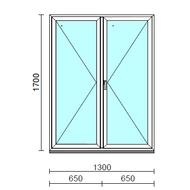 VSZ Ny-Ny ablak.  130x170 cm (Rendelhető méretek: szélesség 125-134 cm, magasság 165-174 cm.)  New Balance 85 profilból