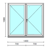 VSZ Ny-Ny ablak.  140x130 cm (Rendelhető méretek: szélesség 135-144 cm, magasság 125-134 cm.)  New Balance 85 profilból