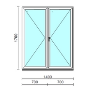 VSZ Ny-Ny ablak.  140x170 cm (Rendelhető méretek: szélesség 135-144 cm, magasság 165-174 cm.)  New Balance 85 profilból