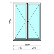VSZ Ny-Ny ablak.  140x190 cm (Rendelhető méretek: szélesség 135-144 cm, magasság 185-190 cm.)  New Balance 85 profilból