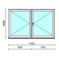 VSZ Ny-Ny ablak.  160x100 cm (Rendelhető méretek: szélesség 155-164 cm, magasság 95-104 cm.)  New Balance 85 profilból