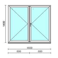 VSZ Ny-Ny ablak.  160x140 cm (Rendelhető méretek: szélesség 155-164 cm, magasság 135-144 cm.)  New Balance 85 profilból