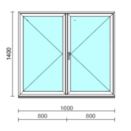 VSZ Ny-Ny ablak.  160x140 cm (Rendelhető méretek: szélesség 155-164 cm, magasság 135-144 cm.)  New Balance 85 profilból