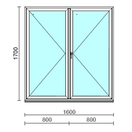 VSZ Ny-Ny ablak.  160x170 cm (Rendelhető méretek: szélesség 155-164 cm, magasság 165-174 cm.)  New Balance 85 profilból