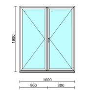 VSZ Ny-Ny ablak.  160x190 cm (Rendelhető méretek: szélesség 155-164 cm, magasság 185-190 cm.)  New Balance 85 profilból