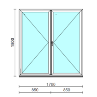 VSZ Ny-Ny ablak.  170x180 cm (Rendelhető méretek: szélesség 165-174 cm, magasság 175-184 cm.)  New Balance 85 profilból