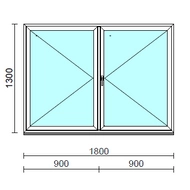 VSZ Ny-Ny ablak.  180x130 cm (Rendelhető méretek: szélesség 175-180 cm, magasság 125-134 cm.)  New Balance 85 profilból