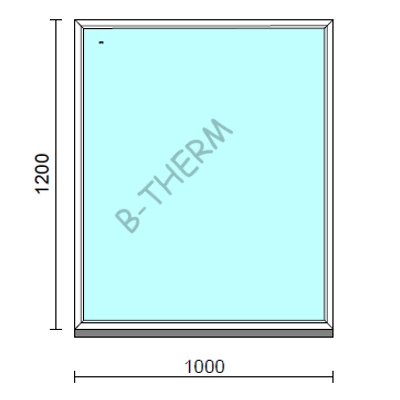 Kép 1/2 - Fix ablak.  100x120 cm (Rendelhető méretek: szélesség 95-104 cm, magasság 115-124 cm.)  New Balance 85 profilból