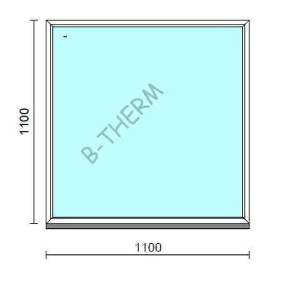 Kép 1/2 - Fix ablak.  110x110 cm (Rendelhető méretek: szélesség 105-114 cm, magasság 105-114 cm.)  New Balance 85 profilból