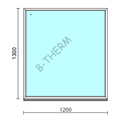 Kép 1/2 - Fix ablak.  120x130 cm (Rendelhető méretek: szélesség 115-124 cm, magasság 125-134 cm.)  New Balance 85 profilból