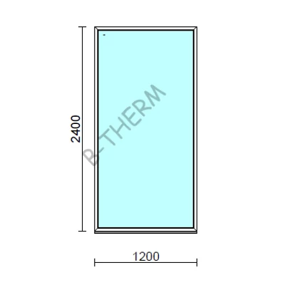 Kép 1/2 - Fix ablak  120x240 cm Deluxe A85 profilból