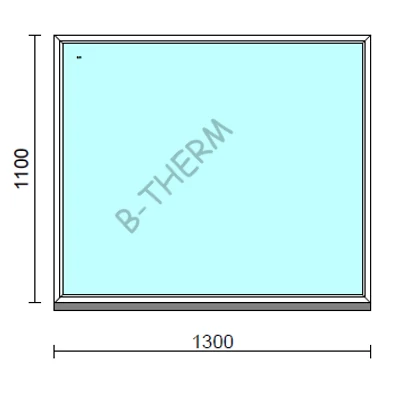 Kép 1/2 - Fix ablak  130x110 cm Deluxe A85 profilból