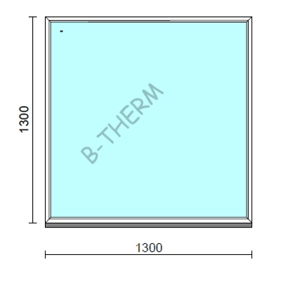 Kép 1/2 - Fix ablak.  130x130 cm (Rendelhető méretek: szélesség 125-134 cm, magasság 125-134 cm.)  New Balance 85 profilból