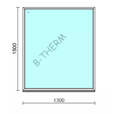 Kép 1/2 - Fix ablak.  130x150 cm (Rendelhető méretek: szélesség 125-134 cm, magasság 145-154 cm.)  New Balance 85 profilból