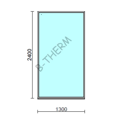 Kép 1/2 - Fix ablak  130x240 cm Deluxe A85 profilból