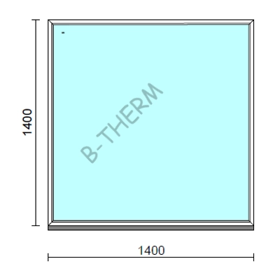 Kép 1/2 - Fix ablak.  140x140 cm (Rendelhető méretek: szélesség 135-144 cm, magasság 135-144 cm.)  New Balance 85 profilból