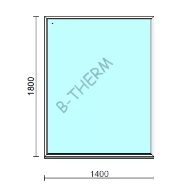Kép 1/2 - Fix ablak.  140x180 cm (Rendelhető méretek: szélesség 135-144 cm, magasság 175-184 cm.)  New Balance 85 profilból