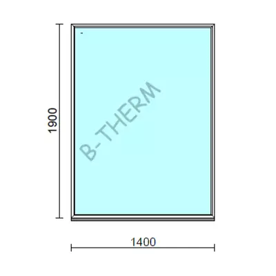 Kép 1/2 - Fix ablak.  140x190 cm (Rendelhető méretek: szélesség 135-144 cm, magasság 185-194 cm.)  New Balance 85 profilból