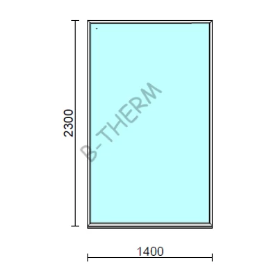 Kép 1/2 - Fix ablak  140x230 cm  New Balance 85 profilból