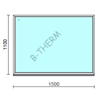 Kép 1/2 - Fix ablak.  150x110 cm (Rendelhető méretek: szélesség 145-154 cm, magasság 105-114 cm.)  New Balance 85 profilból