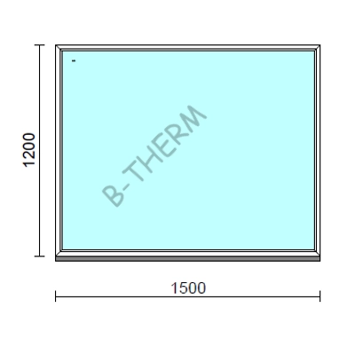 Kép 1/2 - Fix ablak.  150x120 cm (Rendelhető méretek: szélesség 145-154 cm, magasság 115-124 cm.)  New Balance 85 profilból