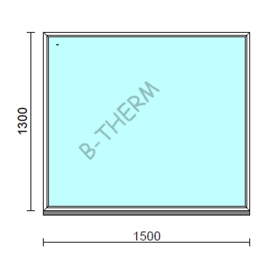 Kép 1/2 - Fix ablak.  150x130 cm (Rendelhető méretek: szélesség 145-154 cm, magasság 125-134 cm.)  New Balance 85 profilból