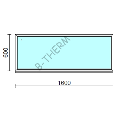Kép 1/2 - Fix ablak.  160x 60 cm (Rendelhető méretek: szélesség 155-164 cm, magasság 55-64 cm.)  New Balance 85 profilból