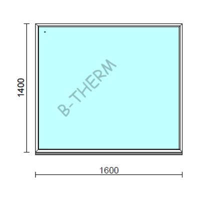 Kép 1/2 - Fix ablak.  160x140 cm (Rendelhető méretek: szélesség 155-164 cm, magasság 135-144 cm.)  New Balance 85 profilból
