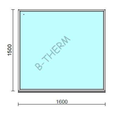Kép 1/2 - Fix ablak.  160x150 cm (Rendelhető méretek: szélesség 155-164 cm, magasság 145-154 cm.)  New Balance 85 profilból