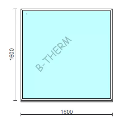 Kép 1/2 - Fix ablak.  160x160 cm (Rendelhető méretek: szélesség 155-164 cm, magasság 155-164 cm.)  New Balance 85 profilból