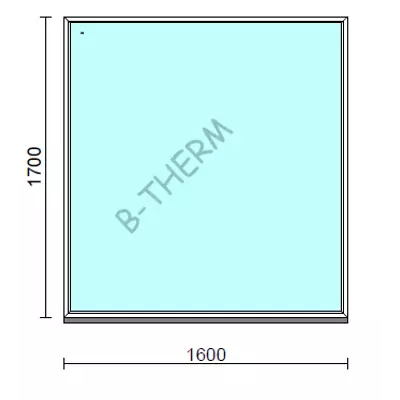 Kép 1/2 - Fix ablak.  160x170 cm (Rendelhető méretek: szélesség 155-164 cm, magasság 165-174 cm.)  New Balance 85 profilból