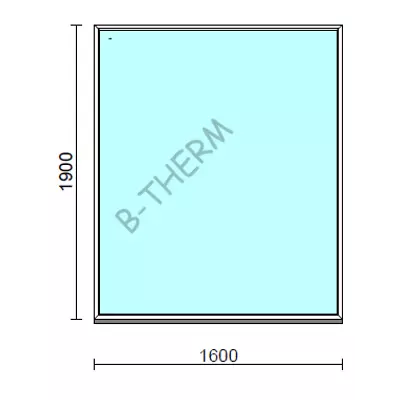 Kép 1/2 - Fix ablak.  160x190 cm (Rendelhető méretek: szélesség 155-164 cm, magasság 185-194 cm.)  New Balance 85 profilból